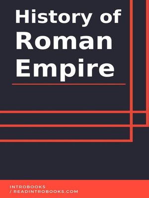cover image of History of Roman Empire